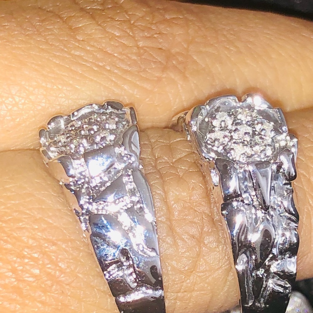 Mens REAL diamond gift ring NOT CZ NOT MOISSANITE - Picture 4 of 7